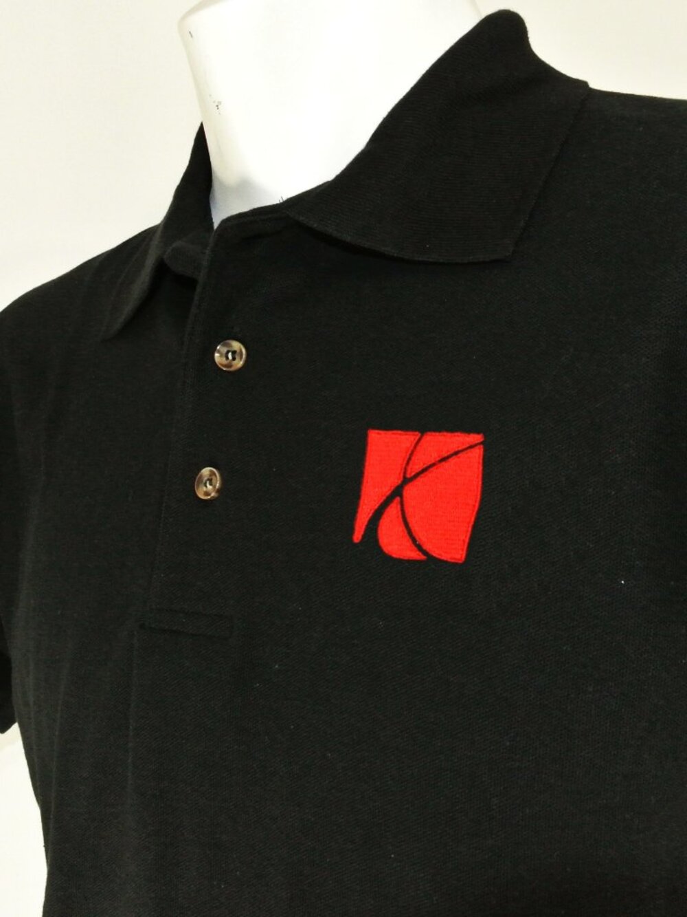 SATURN Car Dealership Employee Uniform Men's Black Polo Shirt Size XL